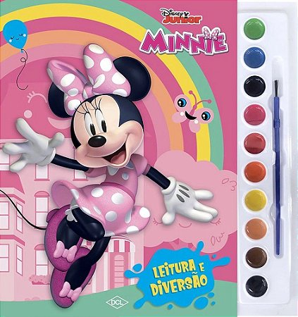 Leitura e Diversão - Aquarela - Disney - Minnie