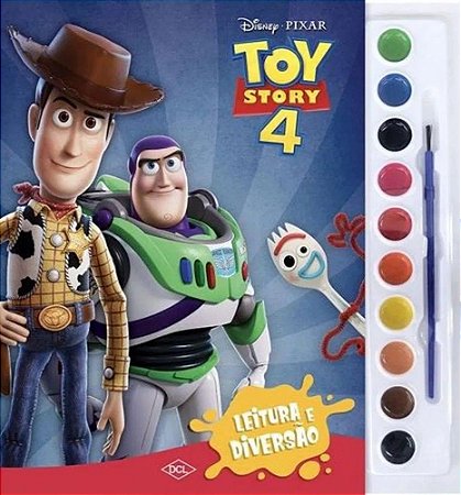 Leitura e Diversão - Aquarela - Disney - Toy Story 4