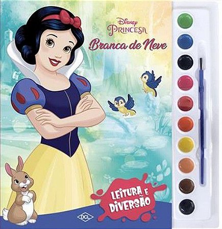 Leitura e Diversão - Aquarela - Disney - Branca de Neve