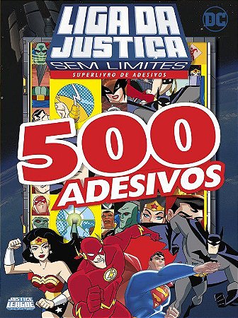 Superlivro de Adesivos - 500 Adesivos - Liga da Justiça