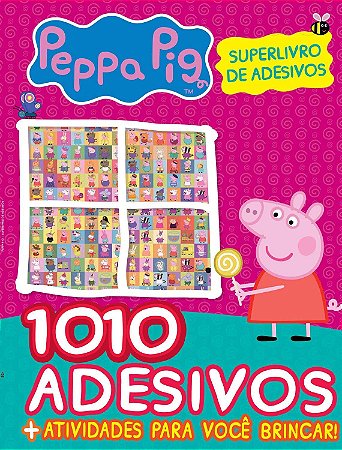Superlivro de Adesivos - 1010 Adesivos + Ativ. - Peppa Pig
