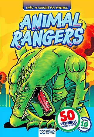 Livro de Colorir dos Meninos - 50 Desenhos - Animal Rangers