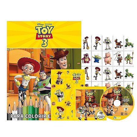 Kit 5 em 1 com DVD Exclusivo - Disney Pixar - Toy Story 3