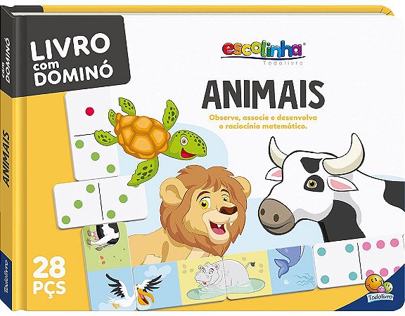 Escolinha Todolivro - Livro com Dominó - Animais