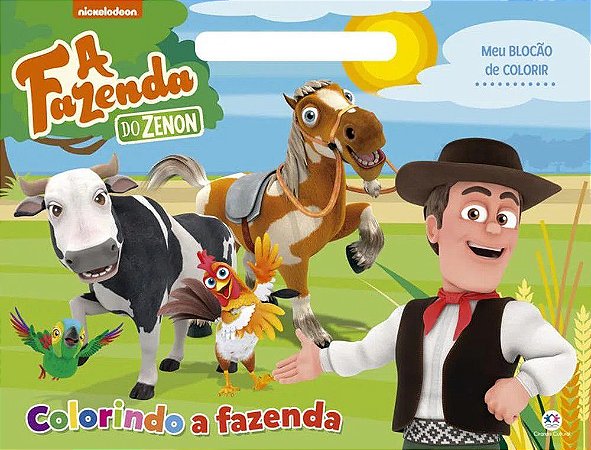 Meu Blocão de Colorir - Fazenda do Zenon - Colorindo a Fazen