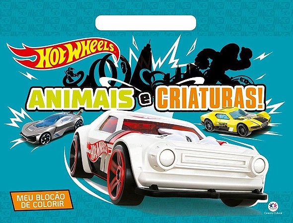 Meu Blocão de Colorir - Hot Wheels - Animais e Criaturas