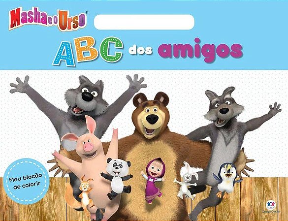 Meu Blocão de Colorir - Masha e o Urso - ABC dos Amigos