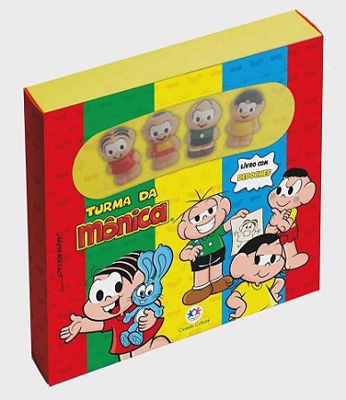 Livro com Dedoches - Turma da Mônica