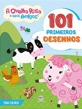 Para Colorir - 101 Primeiros Desenhos - Ovelha Rosa e Seus A