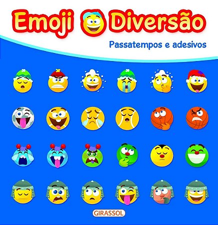 Emoji Diversão - Azul - Passatempos e Adesivos