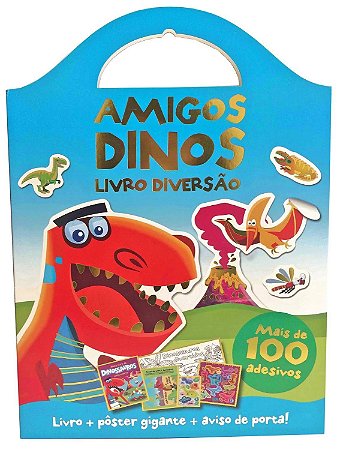 Livro Diversão - Amigos Dinos