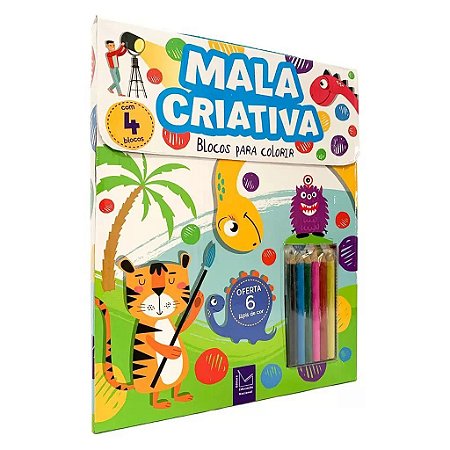 Blocos Para Colorir - Mala Criativa