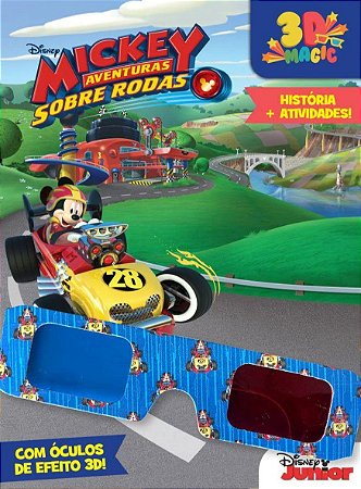 Livro: 3D Magic - Disney - Mickey - Aventuras Sobre Rodas