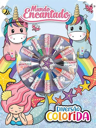 Diversão Colorida - Mundo Encantado - Unicórnios e Sereias