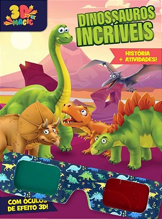 Livro: 3D Magic - Dinossauros Incríveis