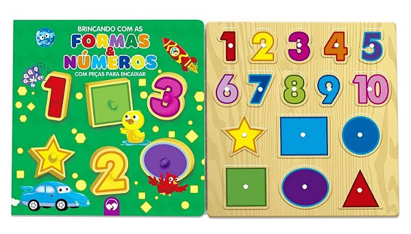 Peças para Encaixar - Brincando com Formas e Números