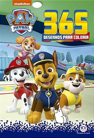 Livro: 365 Desenhos para Colorir - Patrulha Canina