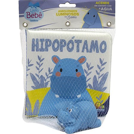 Amiguinhos Luminosos no Banho - Hipopótamo