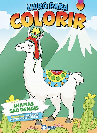 Livro Para Colorir - Lhamas São Demais
