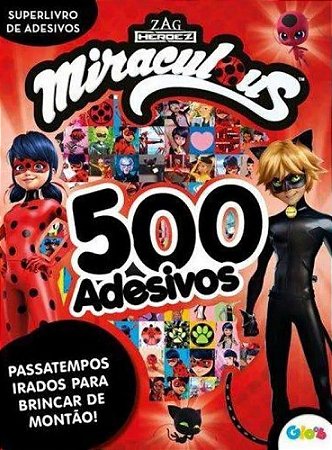 Superlivro de Adesivos - 500 Adesivos - Miraculous - Ladybug