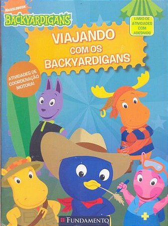Livro de Ativ. com Adesivos - Viajando com os Backyardigans