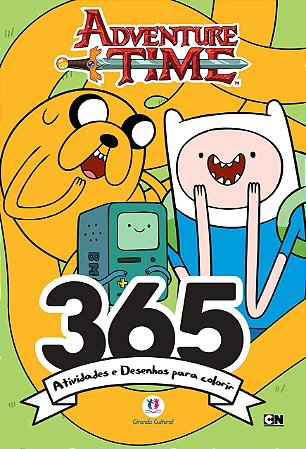 Livro: 365 Atividades e Desenhos p/ Colorir - Adventure Time