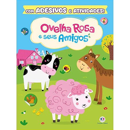 Adesivos e Atividades - Ovelha Rosa e Seus Amigos
