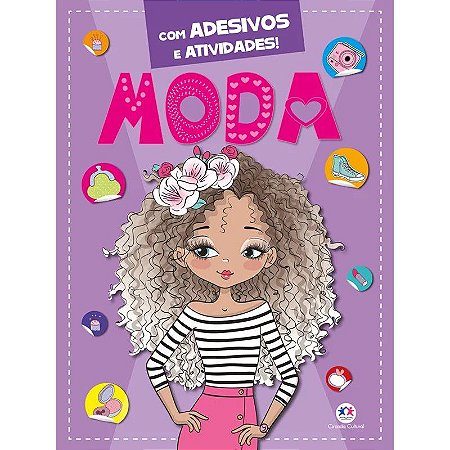 Livro com Adesivos e Atividades - Moda