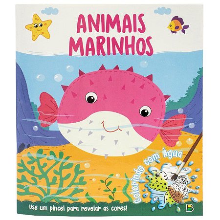 Colorindo com Água - Animais Marinhos