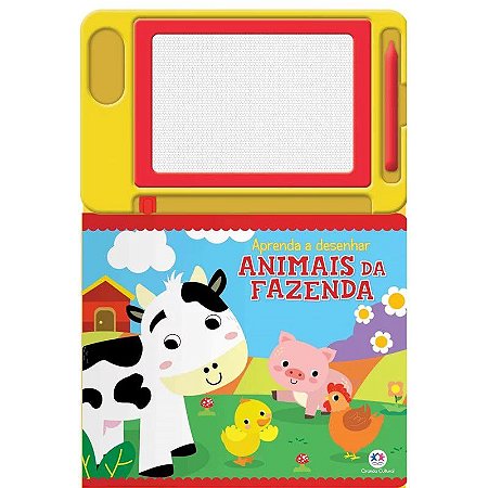 Lousa Magnética - Aprenda a Desenhar - Animais da Fazenda