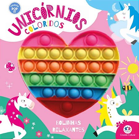 Livro Pop it - Unicórnios Coloridos