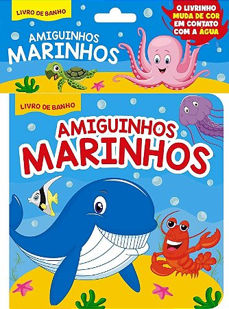 Livro de Banho - Muda de Cor na Água - Amiguinhos Marinhos