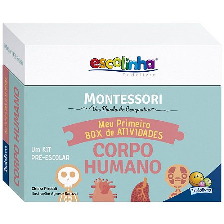 Escolinha - Montessori - Box de Atividades - Corpo Humano
