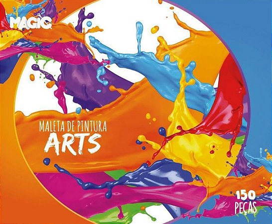 Maleta de Pintura Arts 150 Peças - Conjunto Para Uso Escolar
