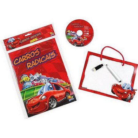 Carros Radicais - Escreva e Apague - Quadro Mágico