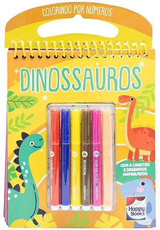 Colorindo por Números - Dinossauros