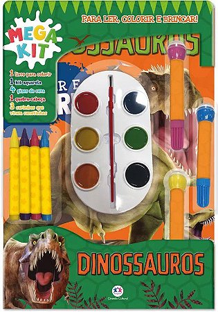 Megakit para Ler, Colorir e Brincar - Dinossauros