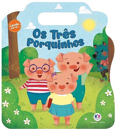 Cartonado com Alça - Lendo Por Aí - Os Três Porquinhos