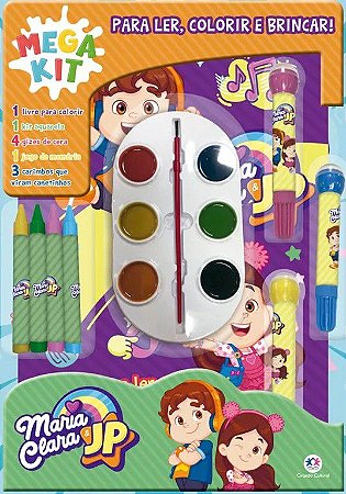Megakit para Ler, Colorir e Brincar - Maria Clara e JP