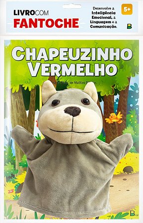 Livro com Fantoche - Chapeuzinho Vermelho
