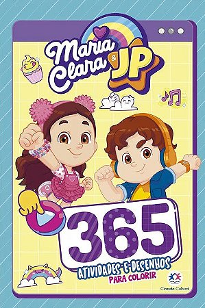 Livro: 365 Ativ. e Desenhos Para Colorir - Maria Clara e JP