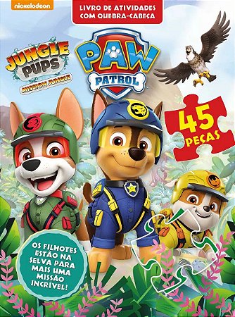 Livro de Atividades com Quebra-Cabeça - Patrulha Canina