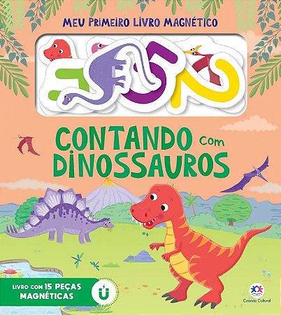 Livro Magnético - Contando com Dinossauros