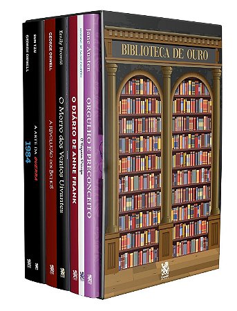 Box com 7 Livros - Biblioteca de Ouro