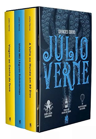 Box com 3 Livros - Grandes Obras Júlio Verne