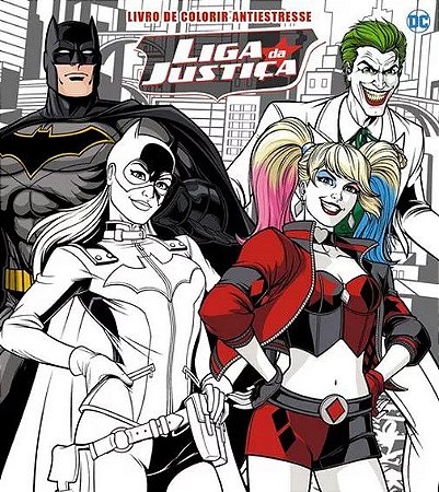 Livro de Colorir Antiestresse - Liga da Justiça
