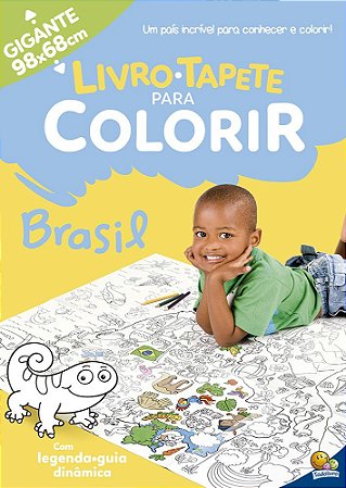 Livro-Tapete Para Colorir - Brasil
