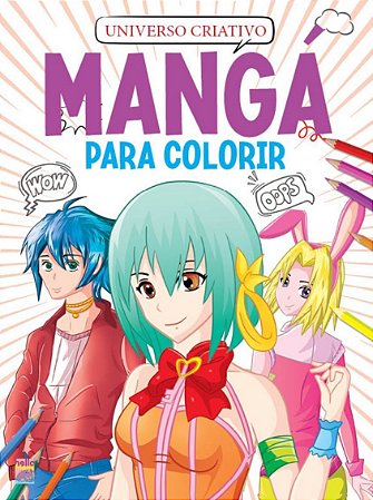 Mangá Para Colorir - Universo Criativo - Roxo