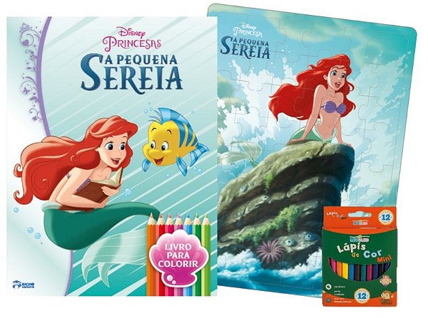 Kit Diversão - Disney Princesas - A Pequena Sereia