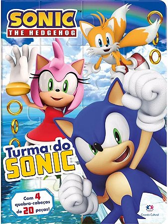 Livro Quebra-Cabeça - Sonic - The Hedgehog - Turma do Sonic